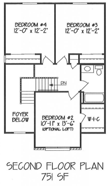 Windsor 2nd Floor Plan